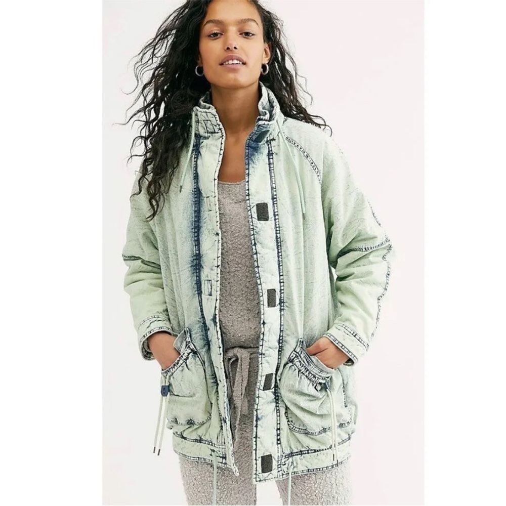 We The Free Light Blue Denim Jacket